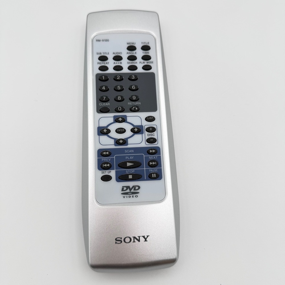 Sony RM-X120 OEM DVD Player Remote Control 1-476-925-11 w Box Tested and Working